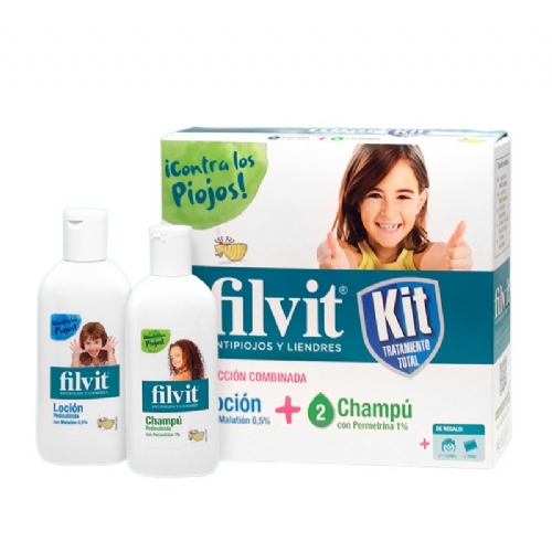 Filvit kit tratamento total locion + champu  2 envases 100 ml kit