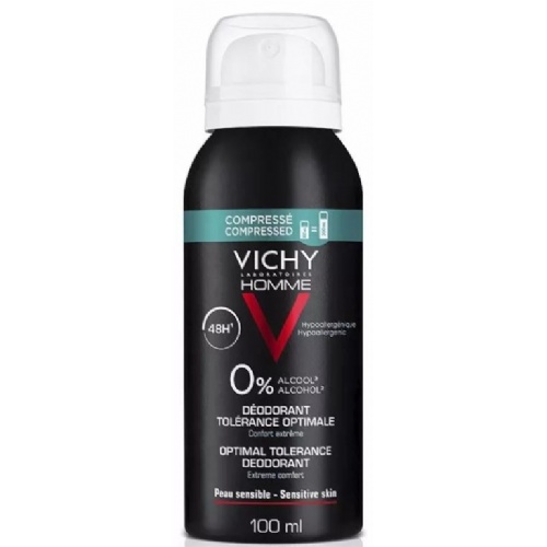 Vichy homme desodorante tolerancia optima 48 h comprimido (1 envase 100 ml aerosol)