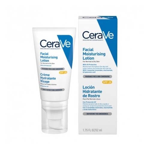 Cerave locion hidratante de rostro spf 25 (1 envase 52 ml)