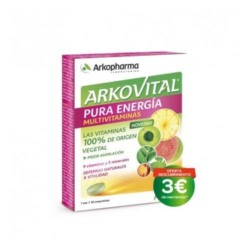 Arkovital pura energia multivitaminico (30 comprimidos)